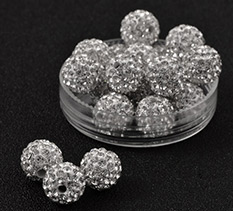 10mm PP15 Crystal Polymer Clay Rhinestone Beads