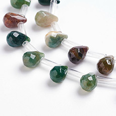 Natural Indian Agate Drop Beads