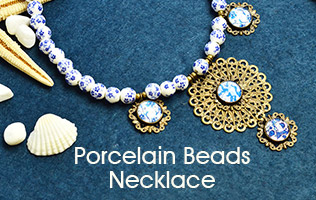 Porcelain Beads Necklace